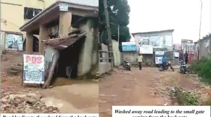 Anguish as Students of College of Health Sciences Unizik, Otolo, Nnewi, Groan over Bad Roads